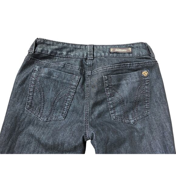 Serfontaine Black Fox Peg Leg Skinny Jeans 27 w/ Zipper W36683BLK Grunge Goth - Picture 8 of 8